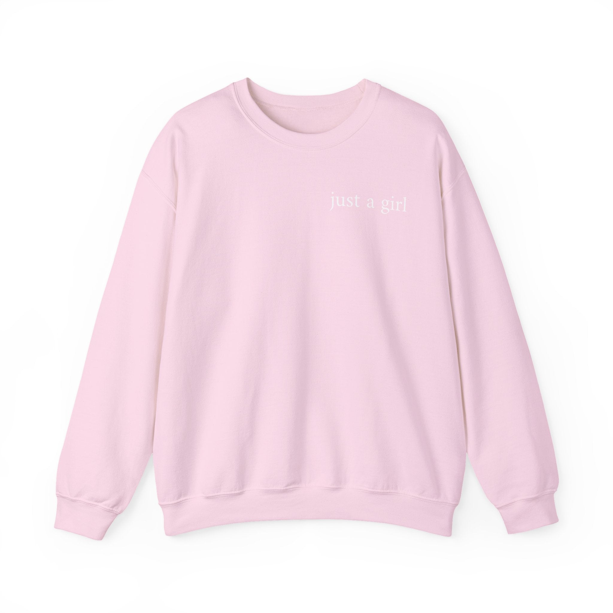 "Just a Girl" Cozy Crewneck Sweatshirt