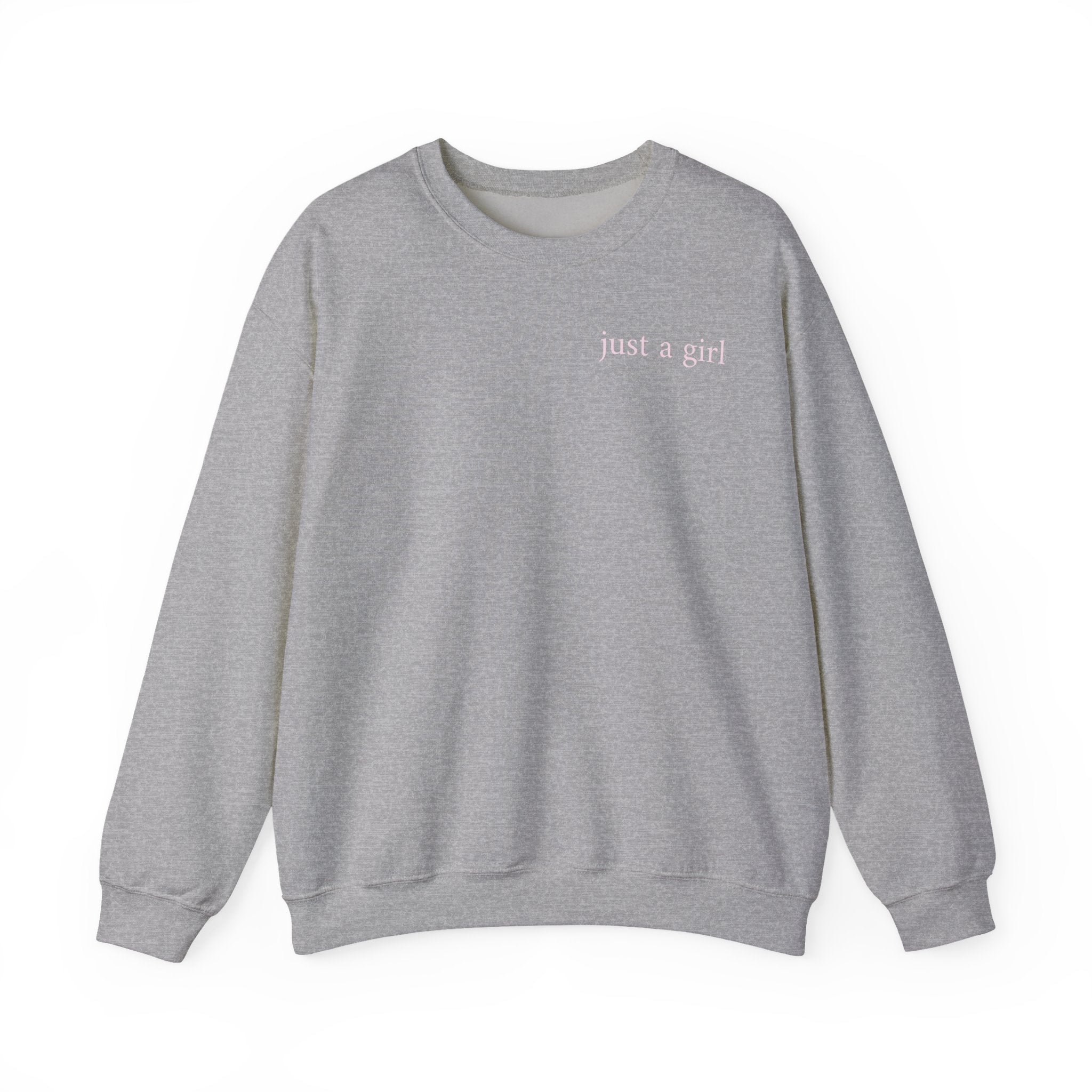 "Just a Girl" Cozy Crewneck Sweatshirt