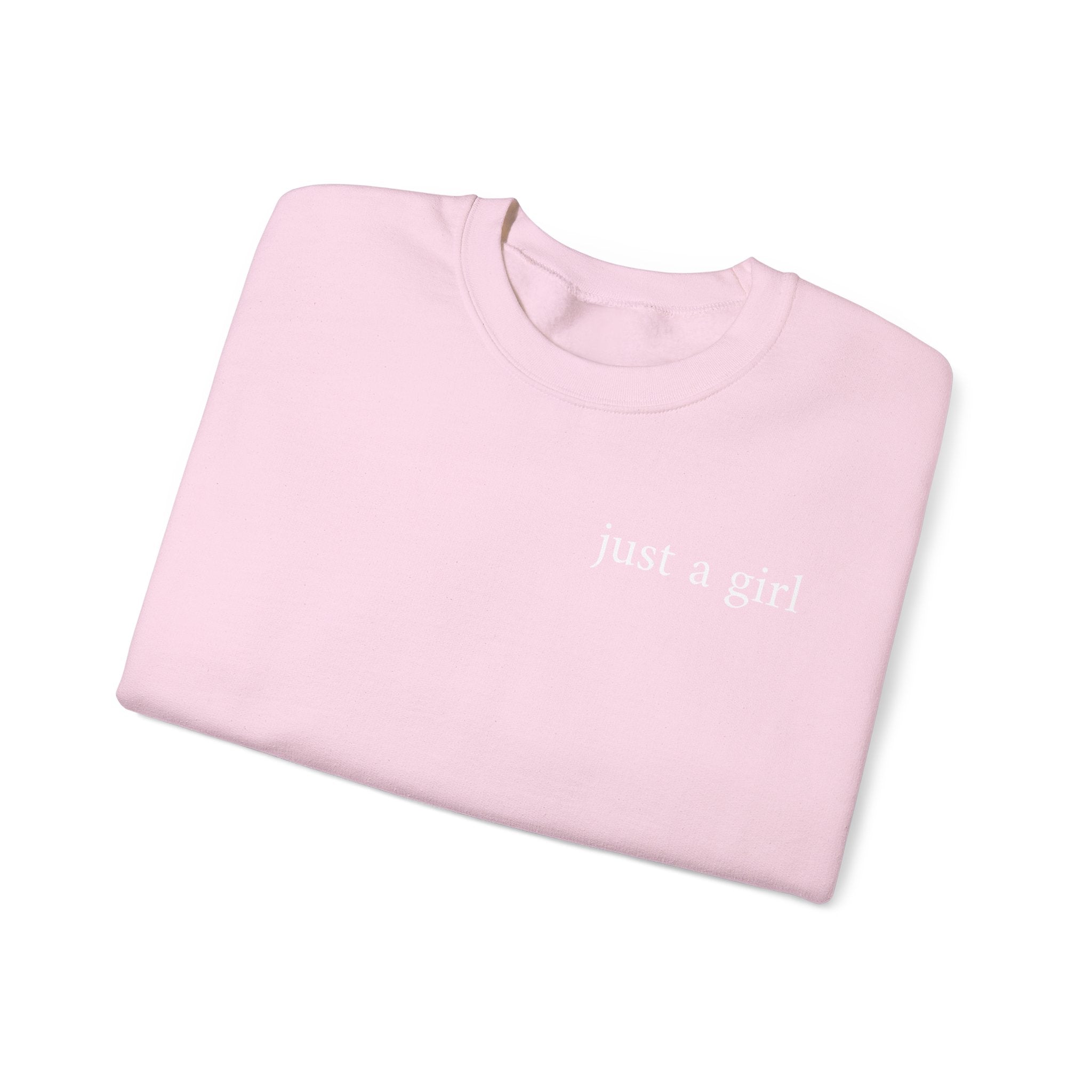 "Just a Girl" Cozy Crewneck Sweatshirt