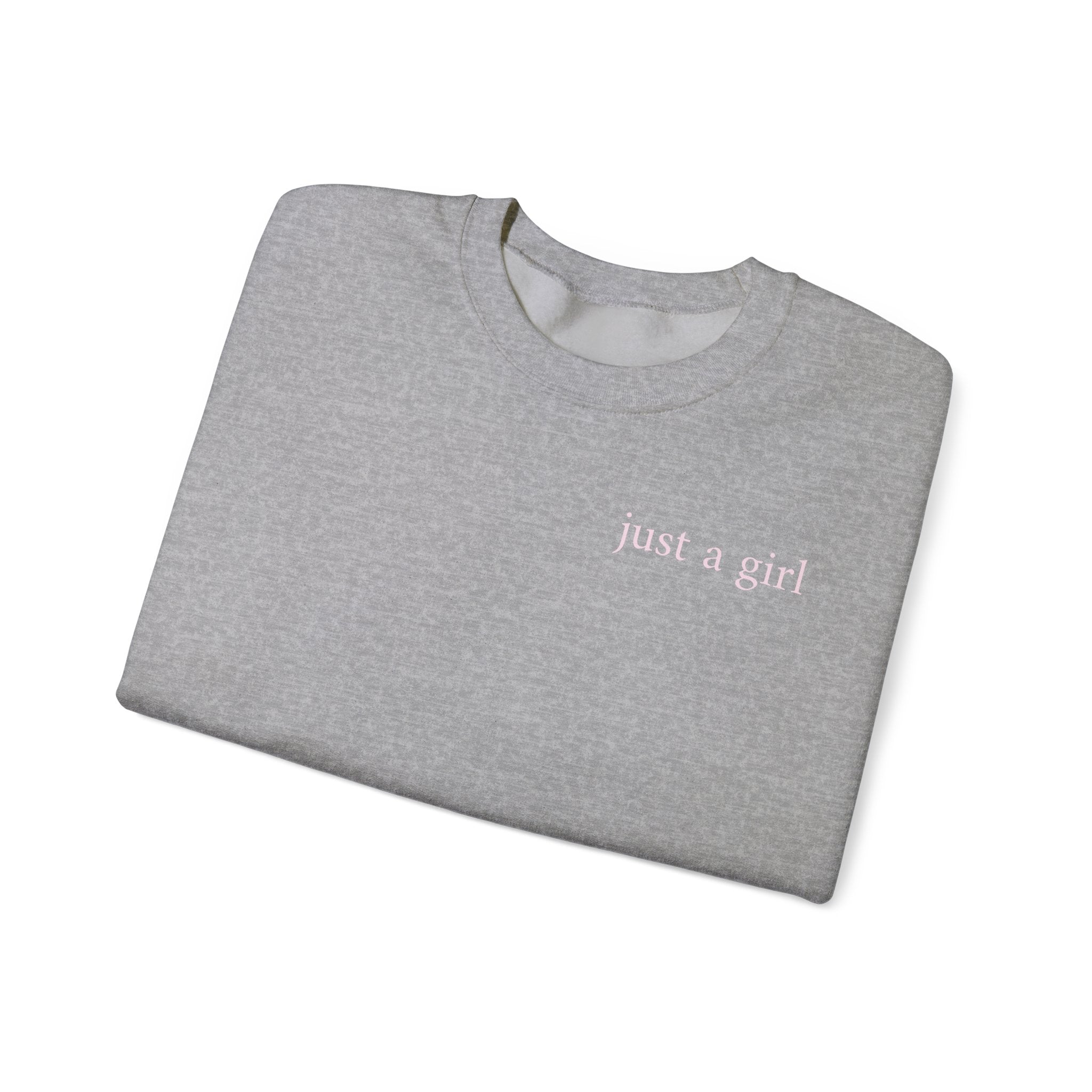 "Just a Girl" Cozy Crewneck Sweatshirt
